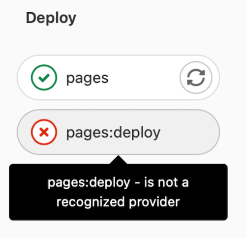 Pages Deploy Failure
