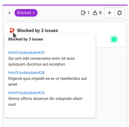 Blocked issues