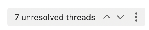 Count of unresolved threads